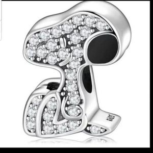 Sliver CZ Snoopy charm - last one left